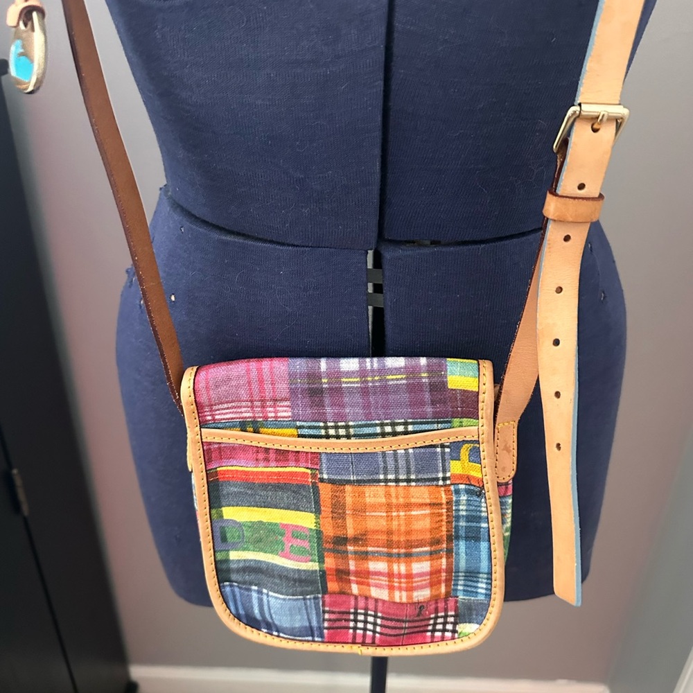 Dooney & Bourke Multicolor Patchwork Plaid Crossb… - image 2